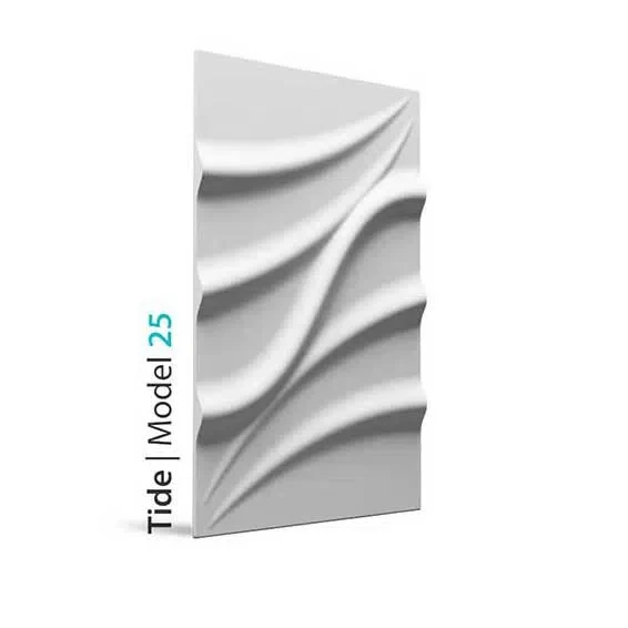 3D Gypsum Wall Art Panels - TIDE