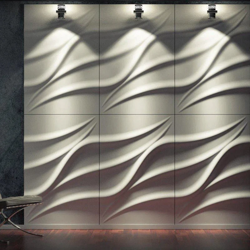 3D Gypsum Wall Art Panels - TIDE