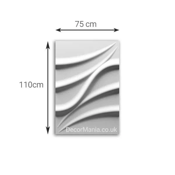 3D Gypsum Wall Art Panels - TIDE