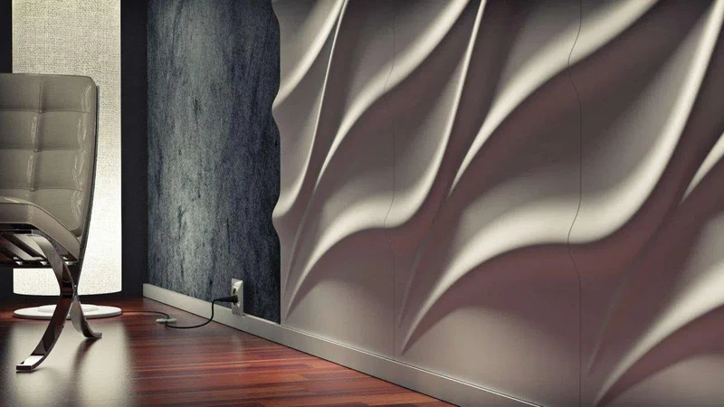 3D Gypsum Wall Art Panels - TIDE