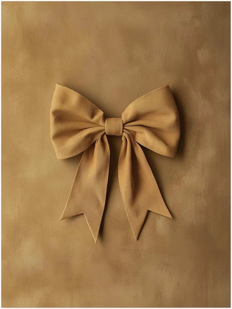 Goldene Schleife Trend Leinwand