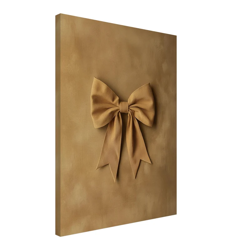 Goldene Schleife Trend Leinwand