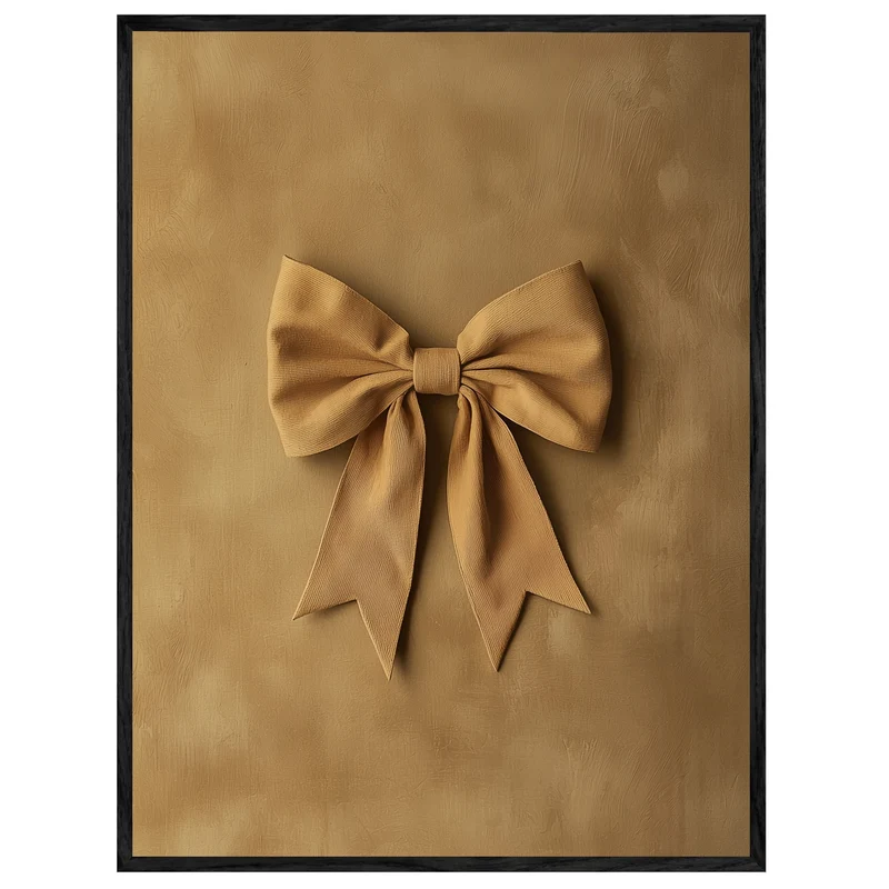 Goldene Schleife Trend Leinwand