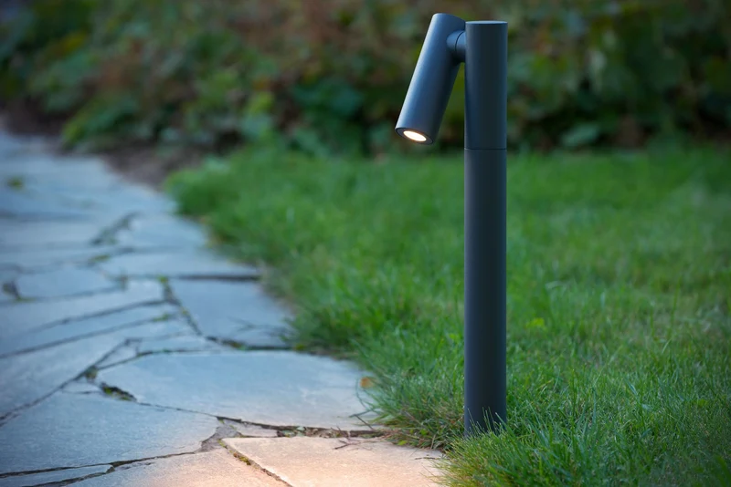 LED-Pollerleuchte Tatum schwenkbar IP65 43cm Warmweiß