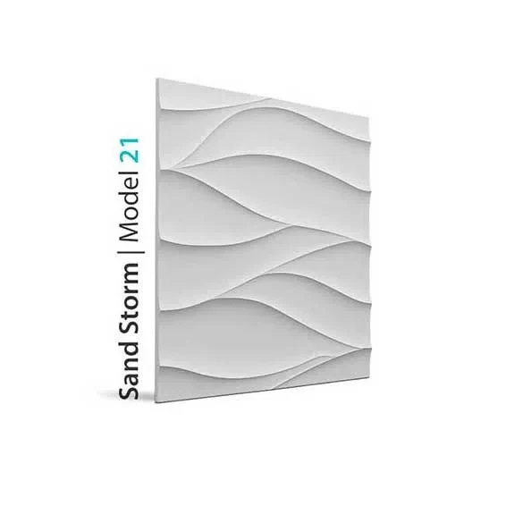 3D Gypsum Wall Art Panels - SAND STORM
