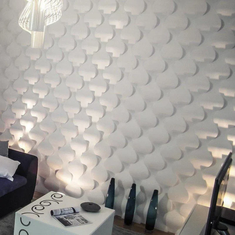 3D Gypsum Wall Art Panels - RAINDROP