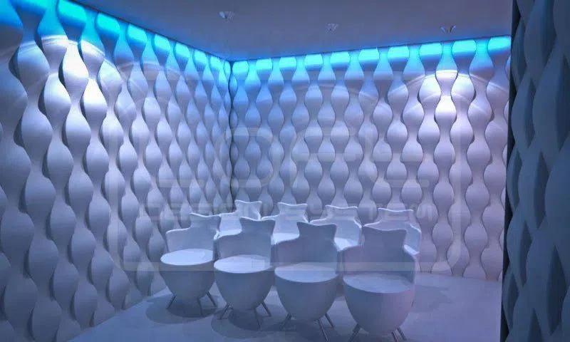 3D Gypsum Wall Art Panels - RAINDROP