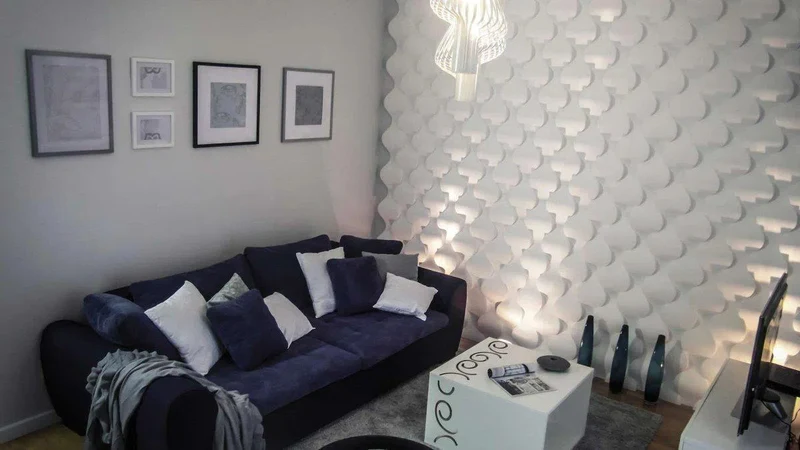 3D Gypsum Wall Art Panels - RAINDROP
