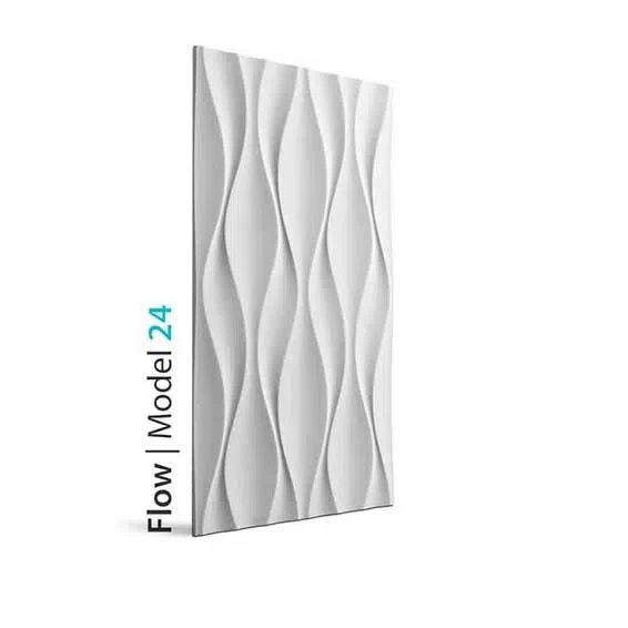 3D Gypsum Wall Art Panels - FLOW