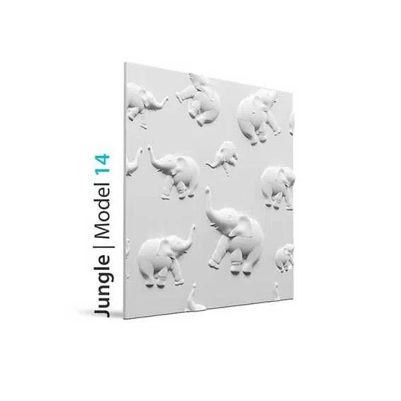 3D Gypsum Wall Art Panels - JUNGLE