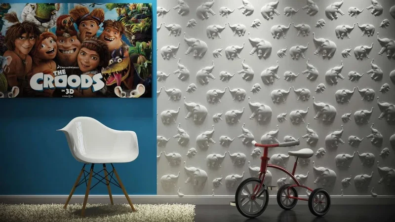 3D Gypsum Wall Art Panels - JUNGLE