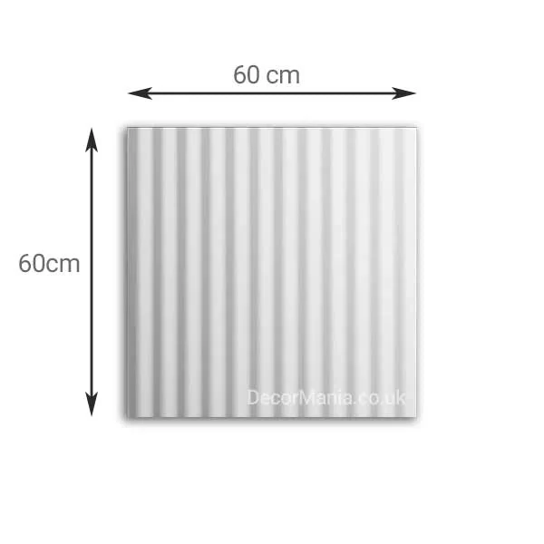 3D Gypsum Wall Art Panels - RUFFLES