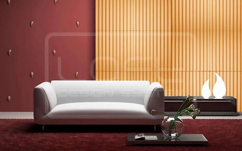3D Gypsum Wall Art Panels - RUFFLES