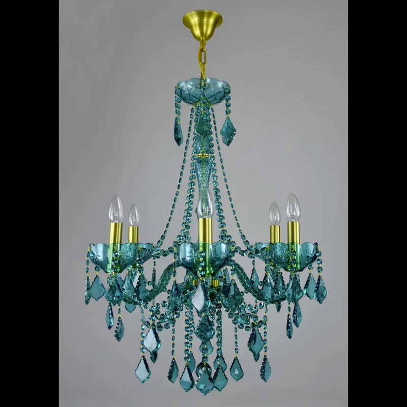Casa Padrino Luxus Barock Kristall Kronleuchter Gold Ø 60 x H. 76 cm - Prunkvolle Messing Kronleuchter mit böhmischem Kristallglas - Barock Möbel - Edel & Prunkvoll