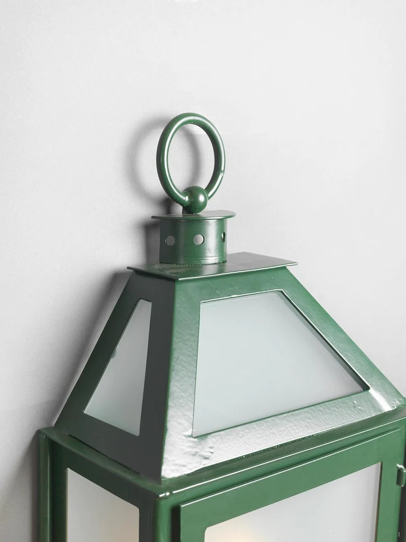 Casa Padrino Luxus Außen Laterne Grün B. 33 x H. 69.5 cm - Handgefertigte Laterne aus Schmiedeeisen - Luxus Kollektion - Edel & Prunkvoll