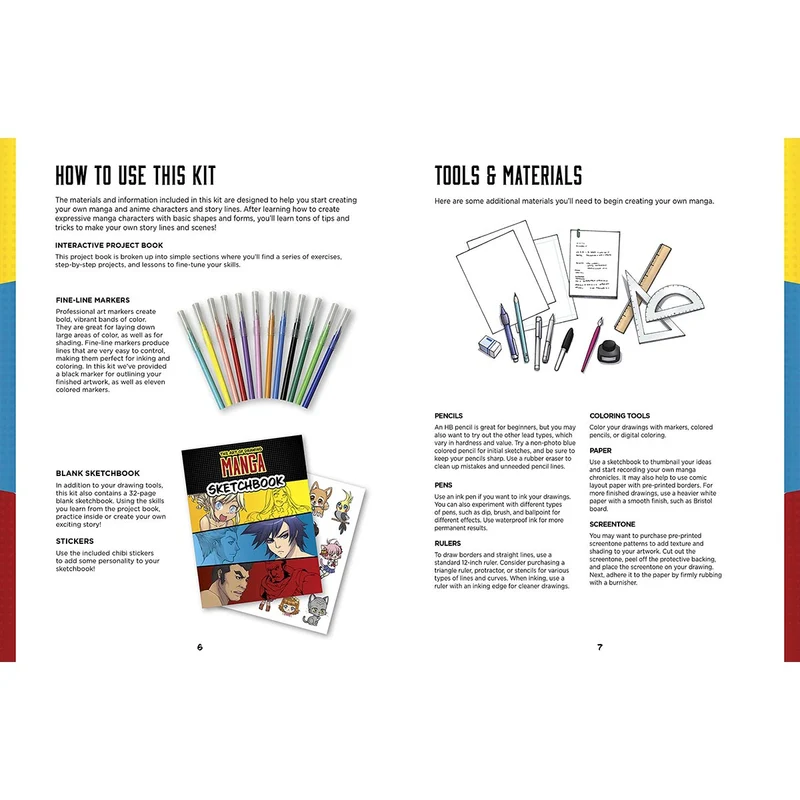 Walter Foster - The Art of Drawing Manga Kit