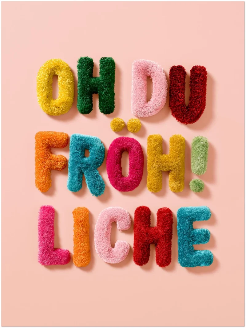 Oh du Fröhliche Flausch Poster