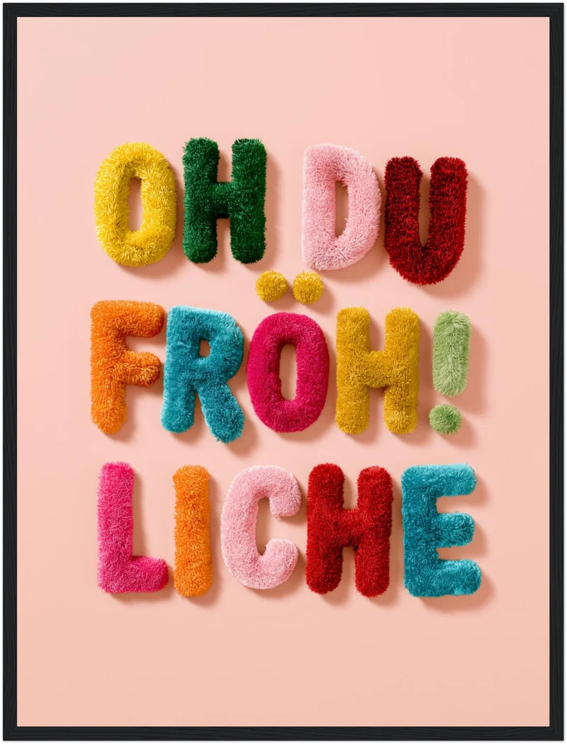 Oh du Fröhliche Flausch Poster