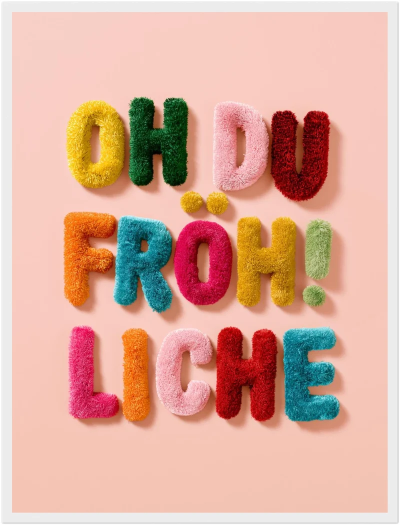 Oh du Fröhliche Flausch Poster