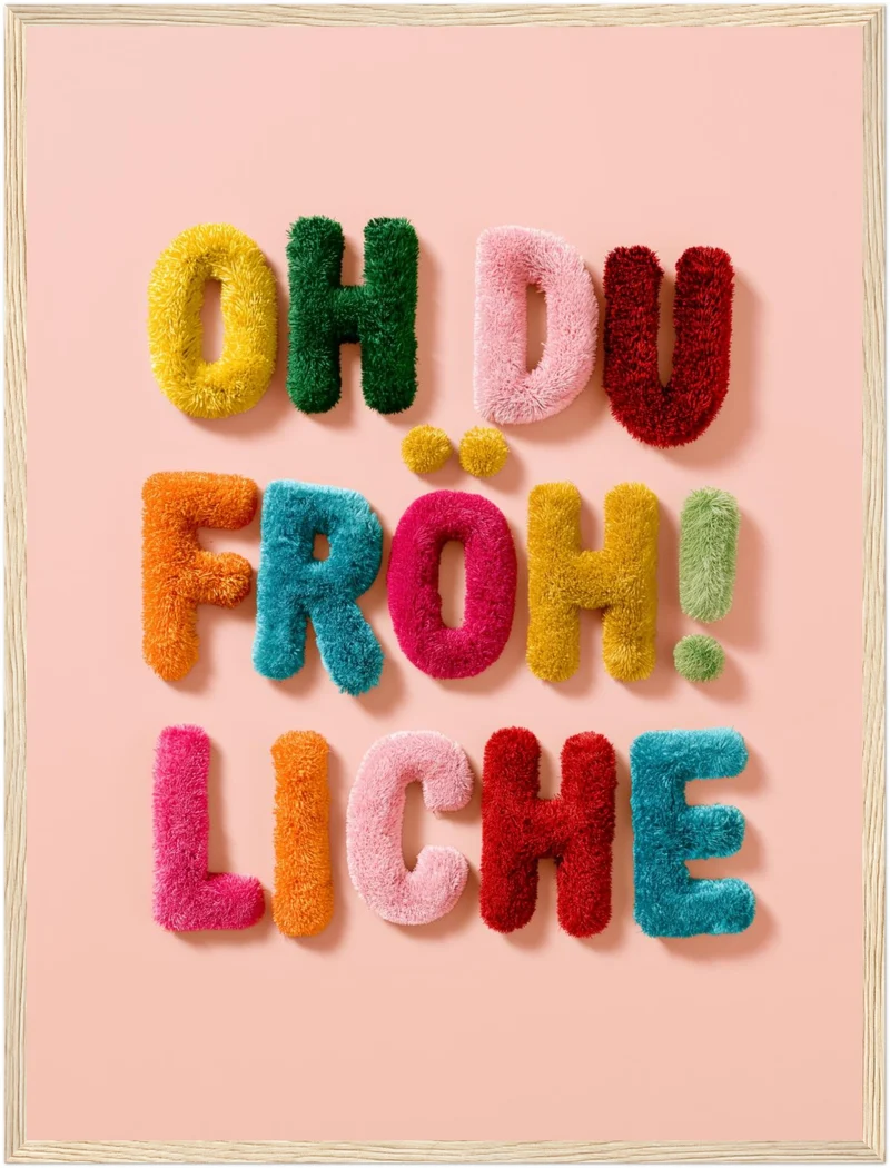 Oh du Fröhliche Flausch Poster