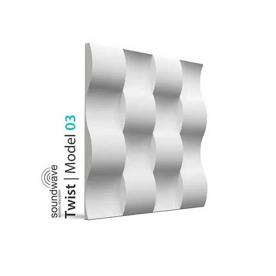 3D Gypsum Wall Art Panels - TWIST