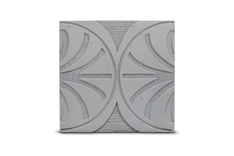 Concrete 3D Tile CARINA Grey - Box of 6