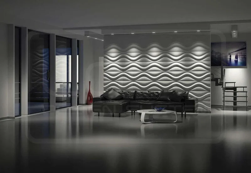 3D Gypsum Wall Art Panels - HOURGLASS