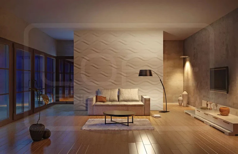 3D Gypsum Wall Art Panels - HOURGLASS