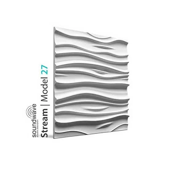 3D Gypsum Wall Art Panels - STREAM