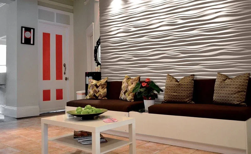 3D Gypsum Wall Art Panels - RIPPLES