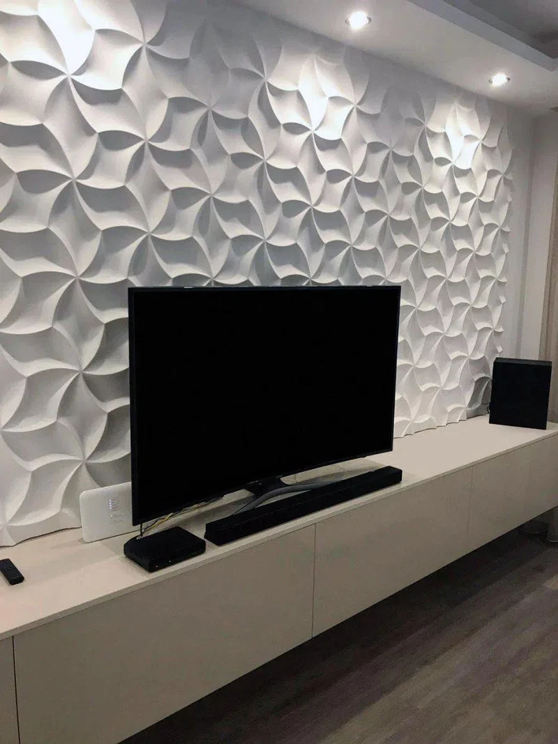 3D Gypsum Wall Art Panels - MERINGUE