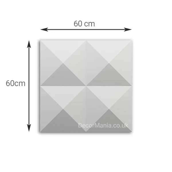 3D Gypsum Wall Art Panels - DIAMONDS