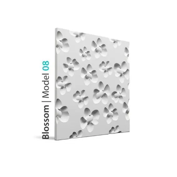 3D Gypsum Wall Art Panels - BLOSSOM