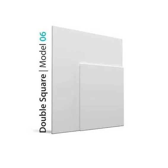 3D Gypsum Wall Art Panels - DOUBLE SQUARE