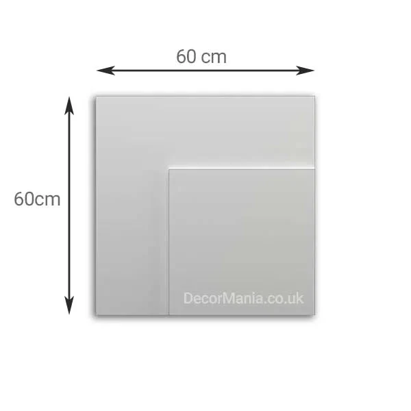 3D Gypsum Wall Art Panels - DOUBLE SQUARE