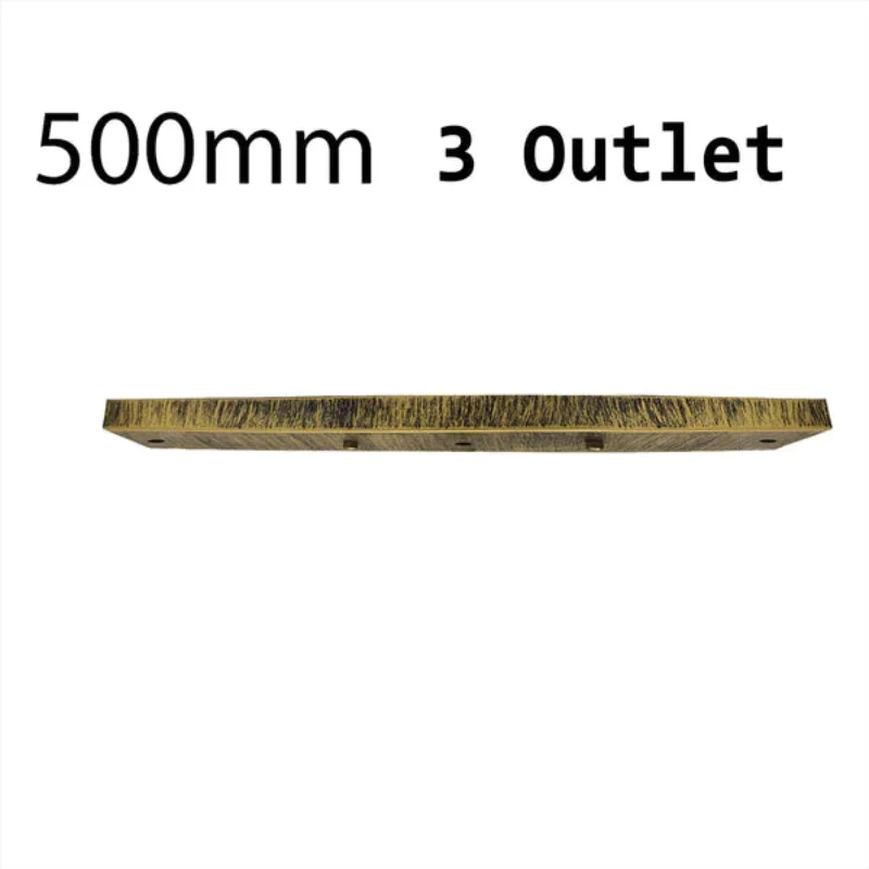 50cm Metallbaldachin-Deckenplatte mit 3 Löchern ~2693