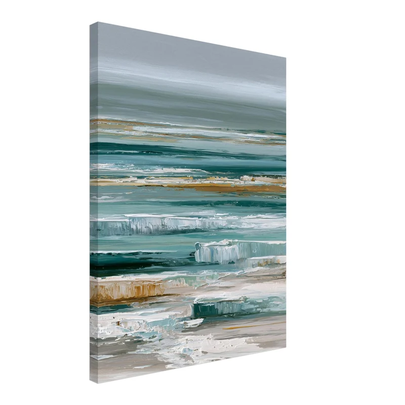 Stilles Meer in Türkis Leinwand