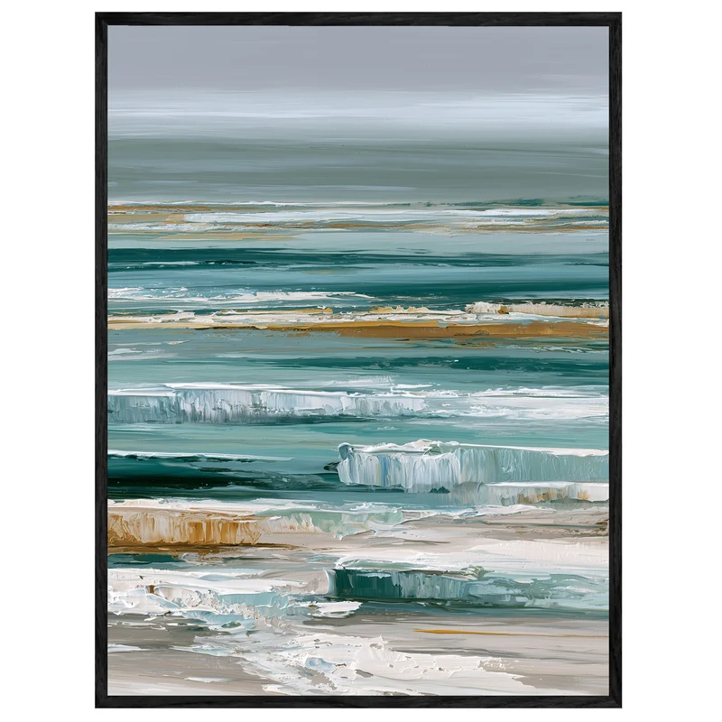 Stilles Meer in Türkis Leinwand