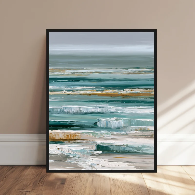 Stilles Meer in Türkis Poster