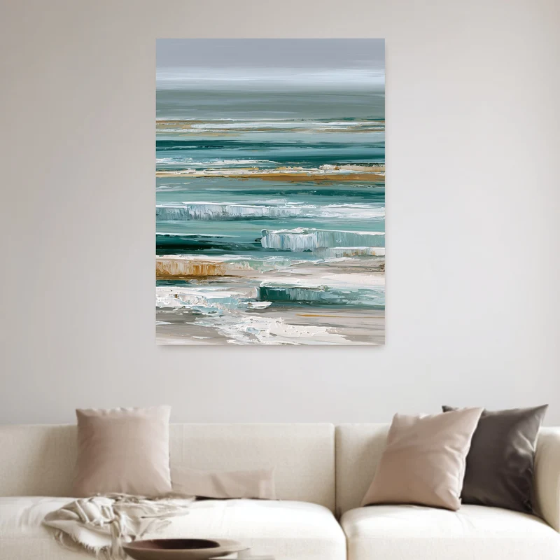 Stilles Meer in Türkis Poster