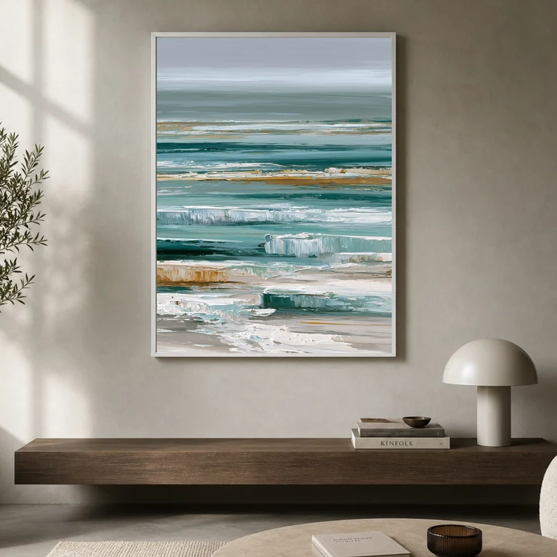 Stilles Meer in Türkis Poster