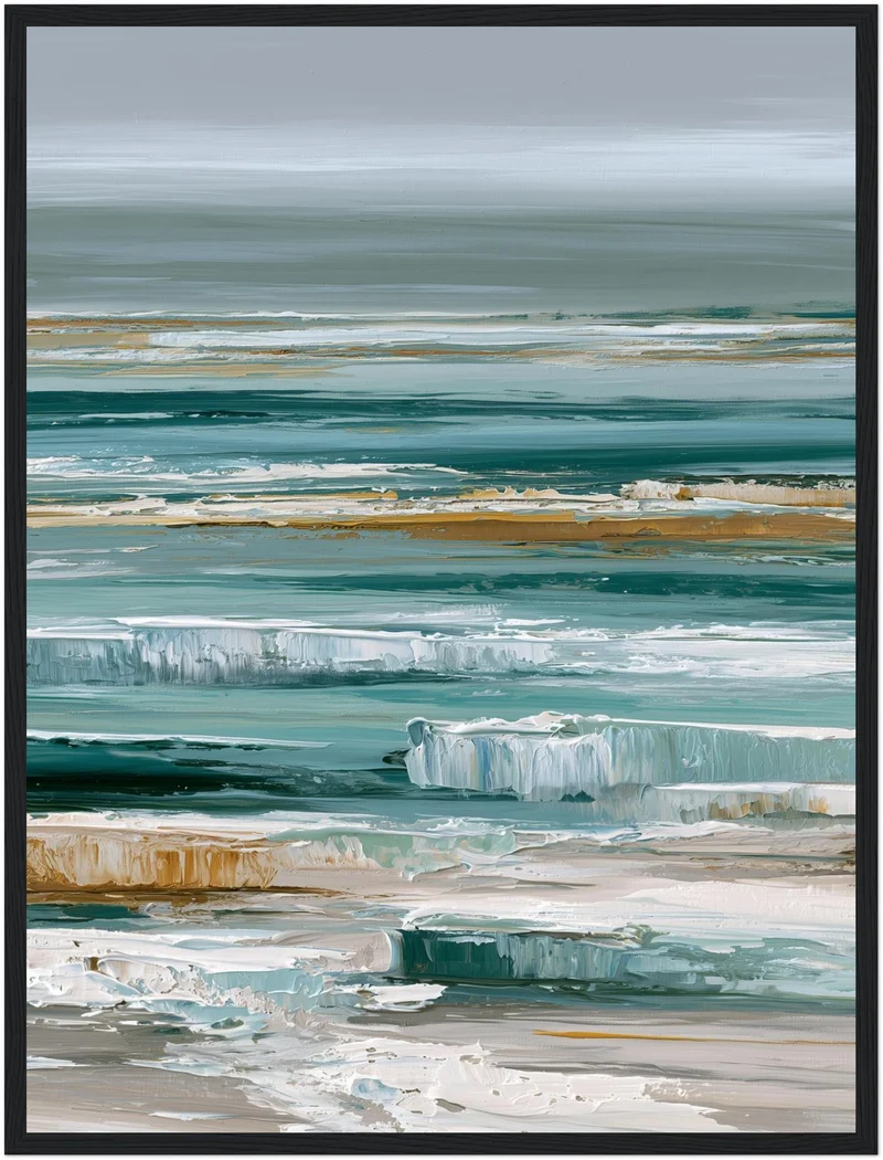 Stilles Meer in Türkis Poster