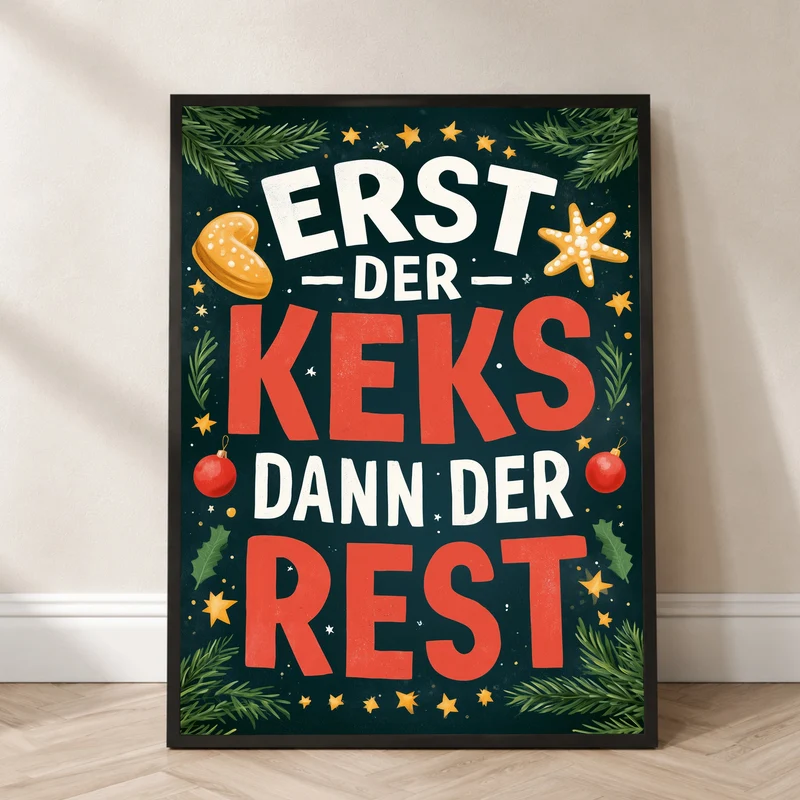 Erst der Keks Poster
