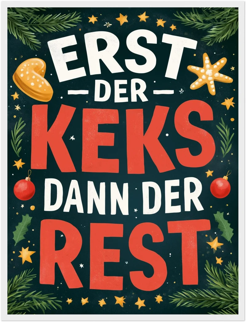 Erst der Keks Poster