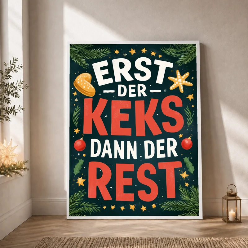 Erst der Keks Poster