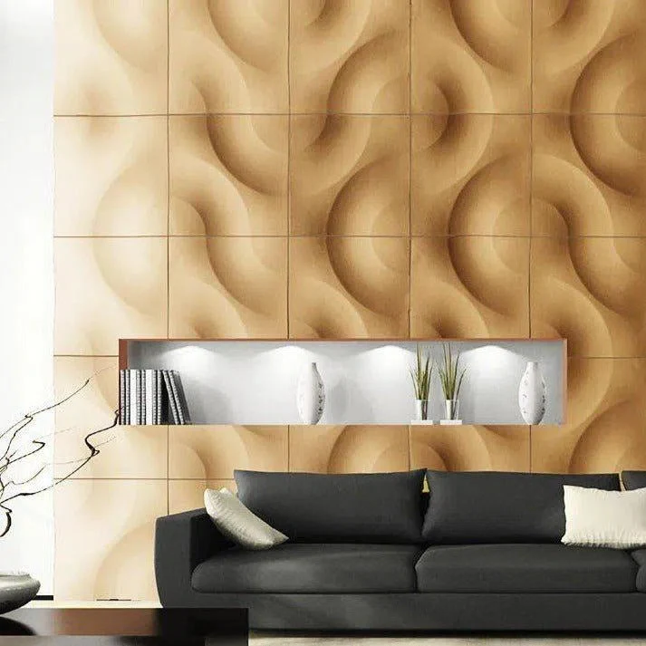 3D Gypsum Wall Art Panels - CURVES