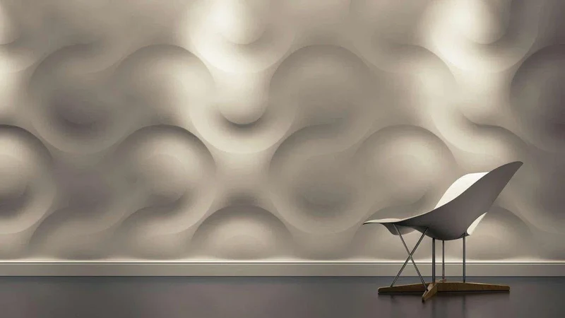3D Gypsum Wall Art Panels - CURVES