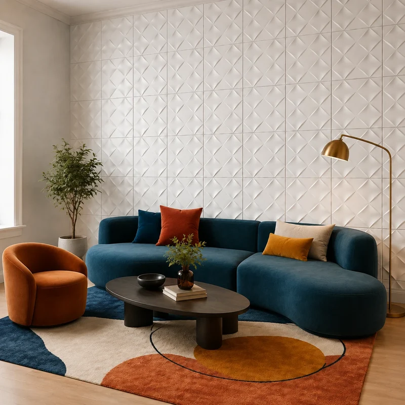 WICKER 3D Gypsum Wall Panels