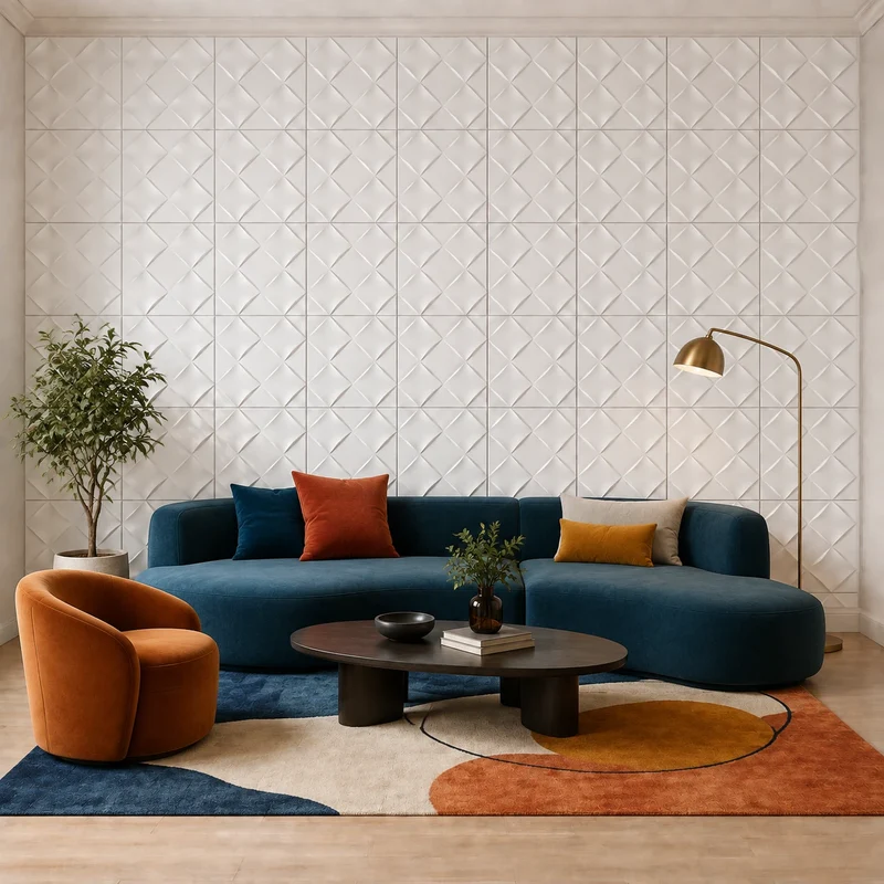 WICKER 3D Gypsum Wall Panels