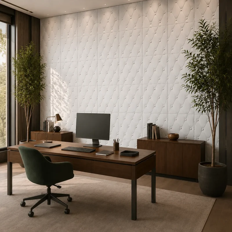 SOFT BUTTONS 3D Gypsum Wall Panels